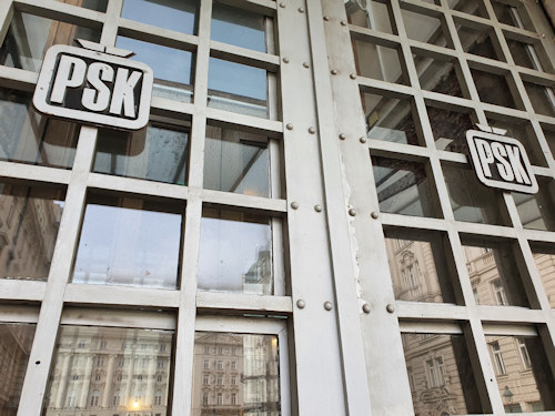 Entrance to the postal savings bank