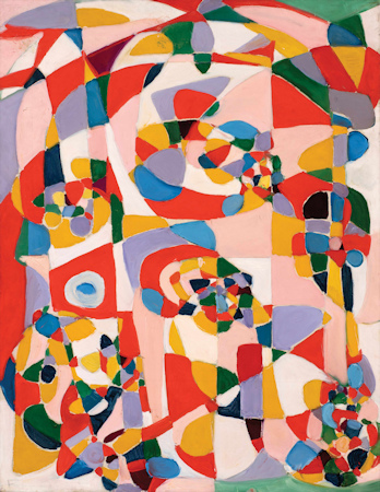 Coloured abstract art