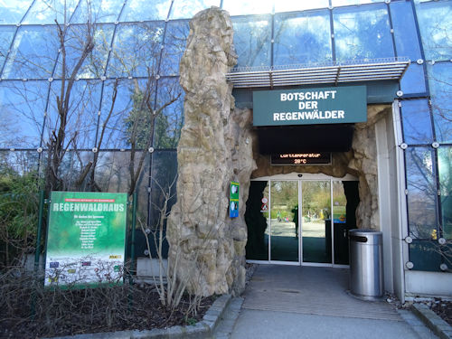 Entrance to the rainforest house
