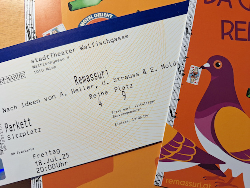 Show tickets and programme