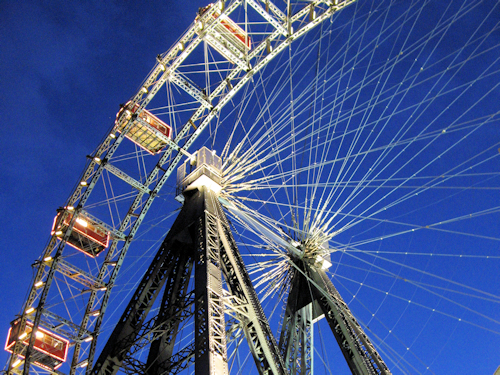Giant Ferris Wheel at night