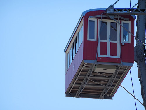 Close up of a Riesenrad waggon