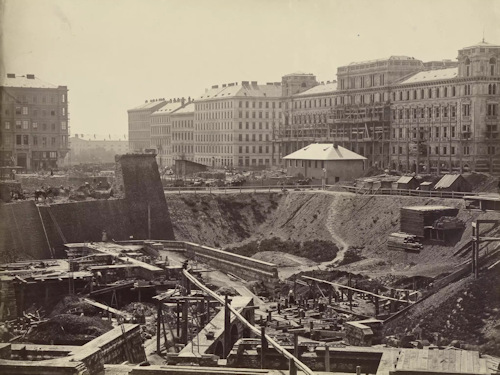 Removal of the Vienna city fortifications