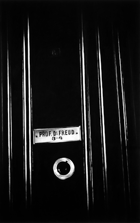 Charcoal drawing of an apartment door