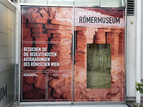Roman museum signage