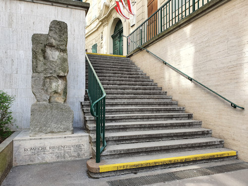 Cuboid of stone from a Roman Baths in Vindobona