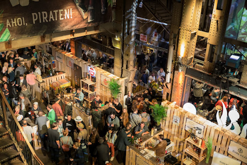 Rum festival aerial view