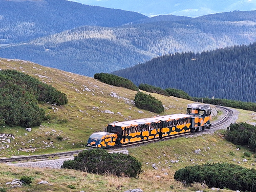 The salamander train on Schneeberg mountain