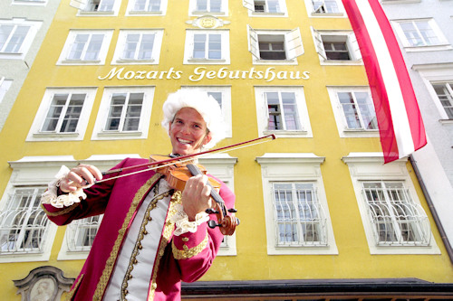 Mozart's place of birth in Salzburg