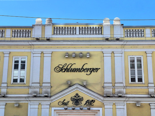 Front of the Schlumberg wine cellars