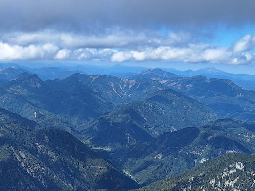 Alpine view from Schneeberg mountain