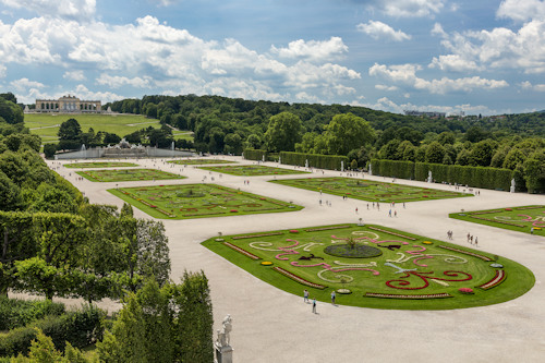 Landscaped garden at Schönbrunn