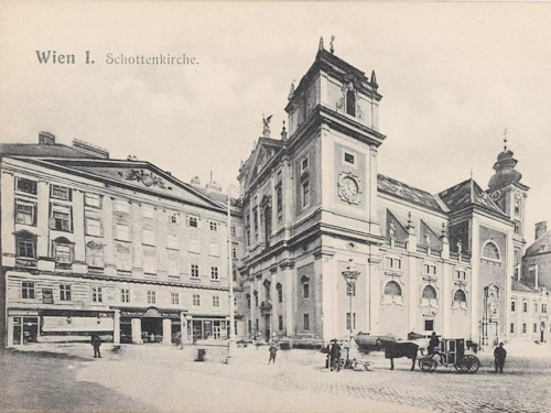Schottenstift abbey and church around 1904