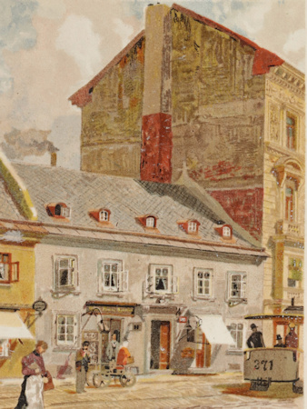 Painting of Schubert's early home