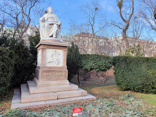 Schubert statue in the Stadtpark
