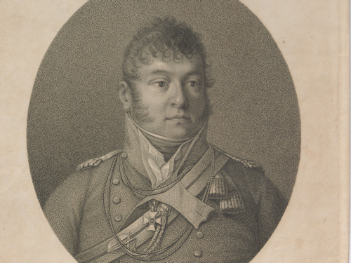 Engraving of Prince Schwarzenberg