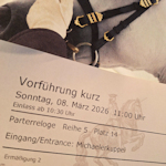 Event ticket and programme