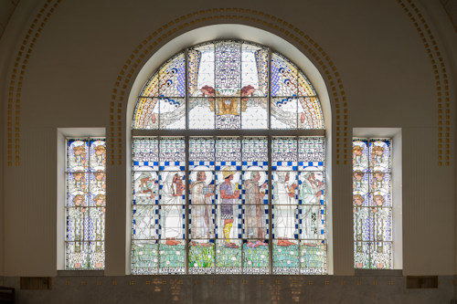 Stained glass windows by Koloman Moser