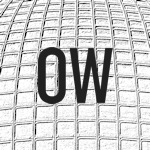 The initials O and W with a geometric pattern behind