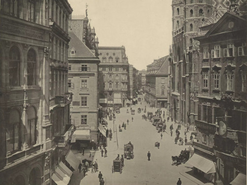 Photo of Stephansplatz from 1893