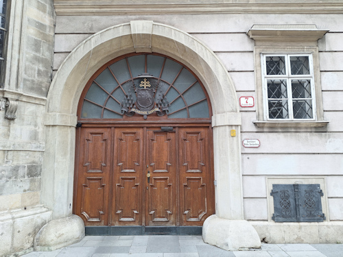 Large baroque entrance portal