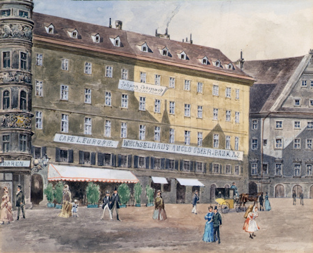 West side of Stephansplatz painted around 1880