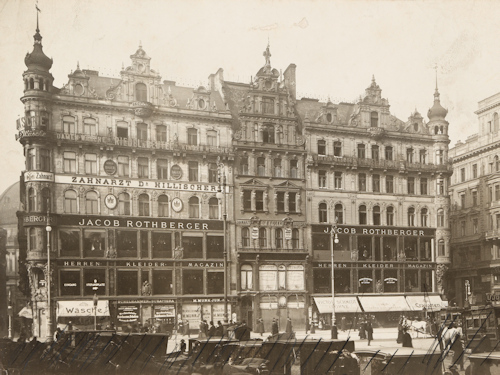1900 photo of Rothbergers Warenhaus