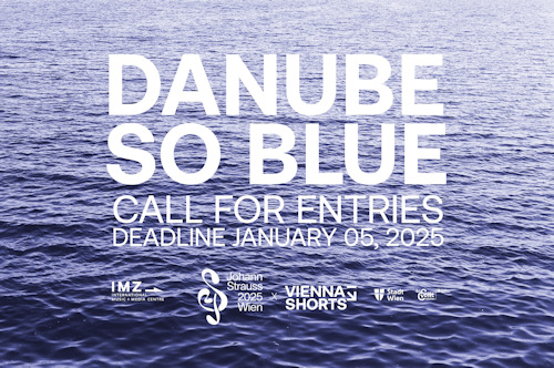 Competition banner with the blue Danube
