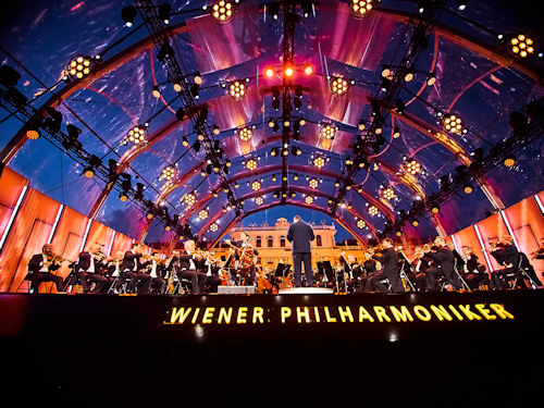 The Wiener Philharmoniker on stage