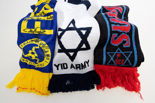 Jewish-themed supporter scarves
