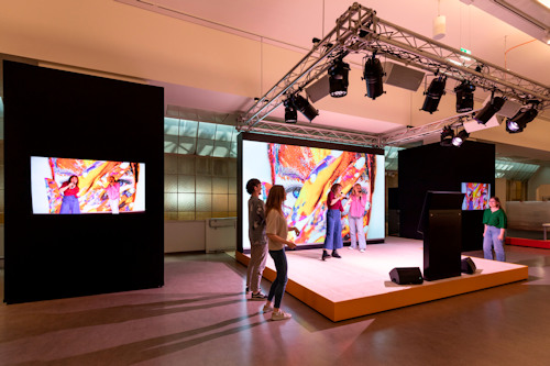 Show stage and LED wall