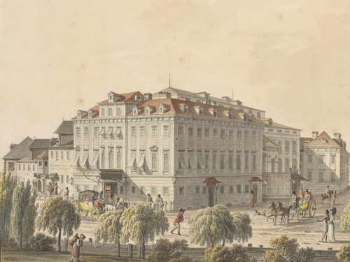 1816 watercolour of a theatre