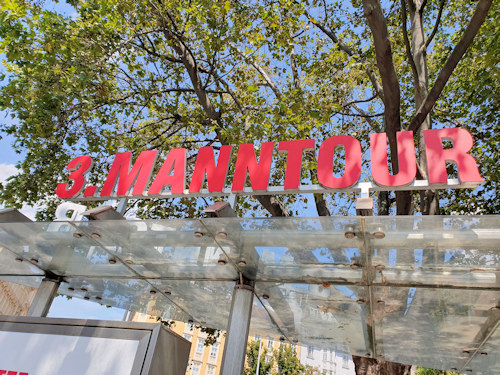 Third Man tour sign in German