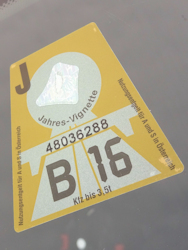 Austrian toll sticker