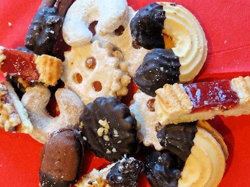 Various Christmas biscuits
