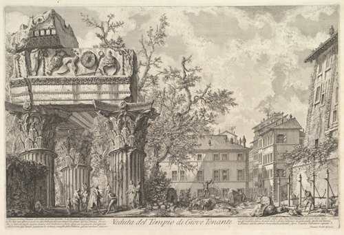 Temple of Vespasian and Titus by Giovanni Battista Piranesi