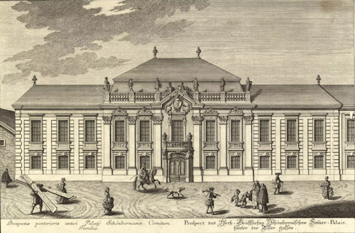 1737 drawing of the Schönborn Gartenpalais