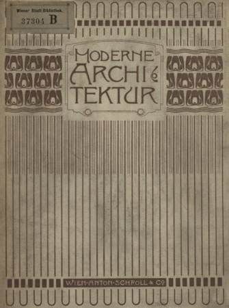 Cover of an old book of architecture