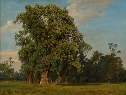 Landscape painting of a tree
