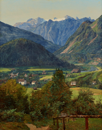 An alpine landscape painting