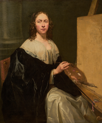 Self-portrait of a female baroque artist