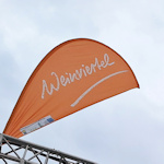 A flag with Weinviertel written on it