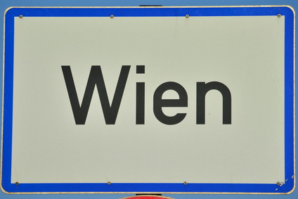Wien city sign