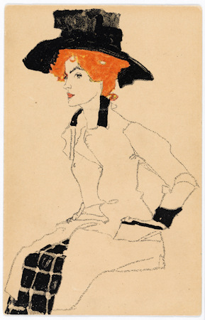 Postcard designed by Egon Schiele