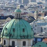 Aerial view of Vienna church