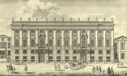 Early 18th-century drawing of the Winterpalais