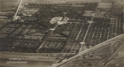 The Zentralfriedhof - Aerial photo from ca. 1919, Wien Museum Inv.-Nr. 306250